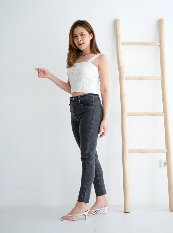 Emma Jeans  Dark Grey